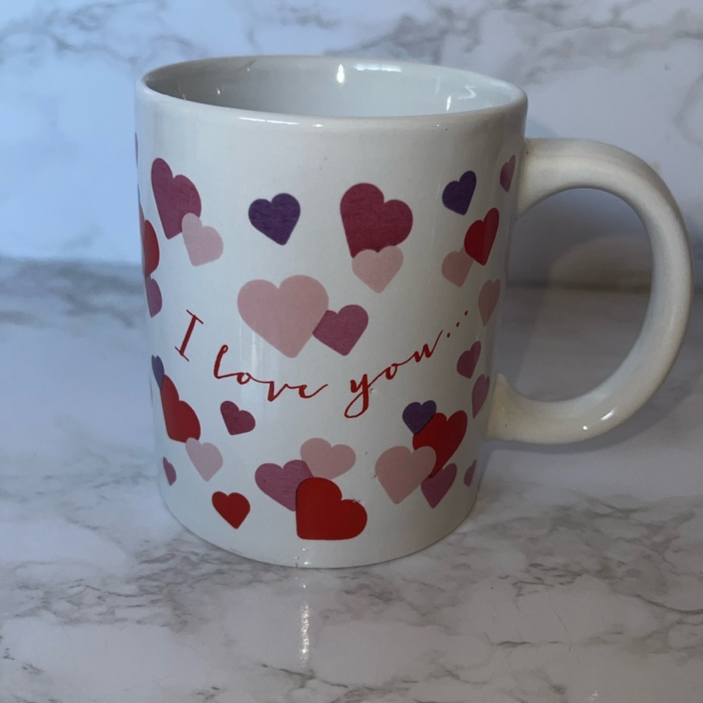 Lovely “I love you” w hearts ❤️❤️’s galore coffee Cup by Just For You /Mega Toys